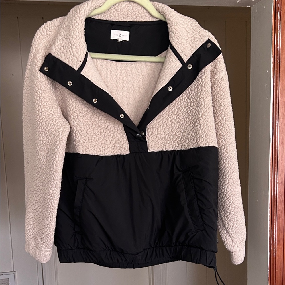Lou & Grey Two-Tone Teddy Jacket